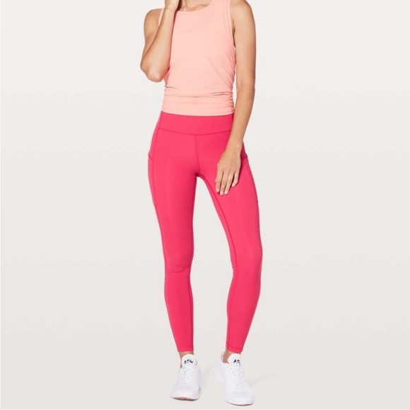 Lululemon • speed up tight full on luxtreme 28” legging fuchsia pink sz 8 - Picture 2 of 14